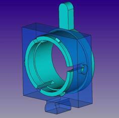 Adjustable Holder For Lambda/2, Lambda/4 Or Polarizer Plates Fischertechnik 3D Printer Model