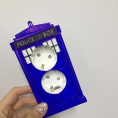 Tardis Wall Outlet Cover 3D Printer Model