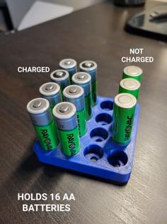 Battery Holder (Low Profile) 3D Printer Model