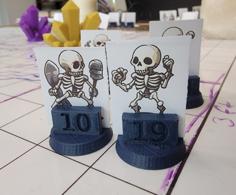 Customizable D&D Token Stands (Sheet) 3D Printer Model