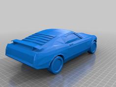 Crashed Mustang 3D Printer Model