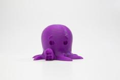 Cute Octopus Says Hello 3D Printer Model