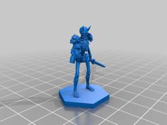 Undead Fire Demon Miniature 3D Printer Model