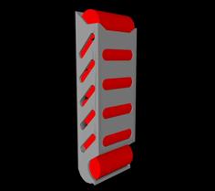 Soda Can Wall Rack (6-Cans) 3D Printer Model