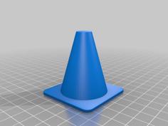 Pylon / Traffic Cone For RC Cars 3D Printer Model