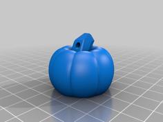 Pumpkin Keychain 3D Printer Model