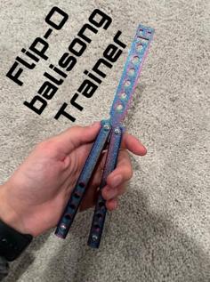 Balisong With Channel, 2 Diffrent Blade Types 3D Printer Model