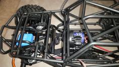 Axial Wraith (Spawn) Battery And Electronics Relocation 3D Printer Model