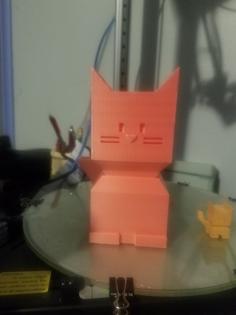 Cali Cat Planter (self Watering) 3D Printer Model