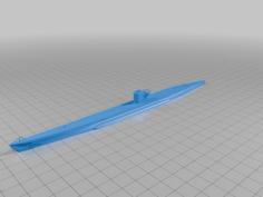 U-Boat Type IXB Waterline 3D Printer Model