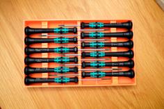 Tray For Wera Kraftform Micro Screwdrivers 12 Piece 3D Printer Model