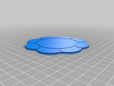 Flower Shaped Coasters 3D Printer Model