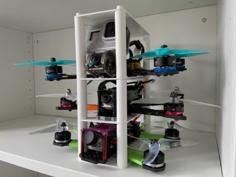 FPV Race Drone Stacker (5 Inch Drones) 3D Printer Model