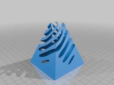 Pyramide Rotative Traversante – Turning Pyramid Going Through Each Other 3D Printer Model