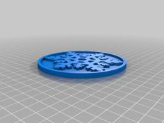 Snowflake Coaster 2 3D Printer Model