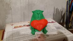 Cat To The Day Of Sacred Valentine 3D Printer Model