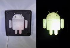 Android Robot LED Nightlight/Lamp 3D Printer Model