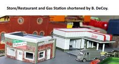 N Scale Shortened Restaurant & Gas Station 3D Printer Model