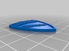 Jaguar Logo Keychain 3D Printer Model