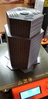 Large Hex City Tower Building 3D Printer Model