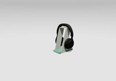 Asymmetric Headphone Stand 3D Printer Model