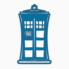 Dr. Who Tardis 2D Wall Art 3D Printer Model