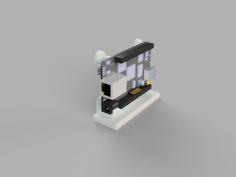 Beaglebone Vertical Mount 3D Printer Model