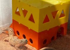 Stackable Reptile Hide 3D Printer Model