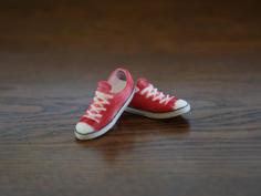 Mini Converse Shoes 3D Printer Model