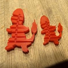 Charmander Pokemon Flexi 3D Printer Model