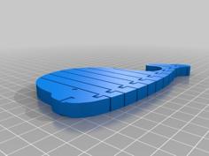 Articulated Whale 3D Printer Model