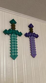 Minecraft Sword Wallmount 3D Printer Model