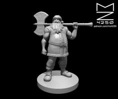 Barbarian Santa Claus 3D Printer Model