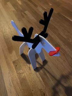 Rudolf The Rednose Reindeer 3D Printer Model