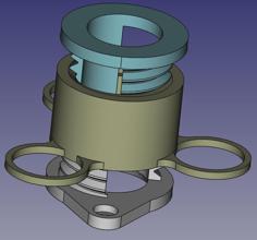 Levelling Foot: Right-handed + Left-handed Thread 3D Printer Model