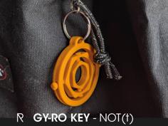 Gy-ro Key: Keychain & Tolerance Test 3D Printer Model