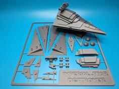 Imperial Star Destroyer Kit Card 3D Printer Model