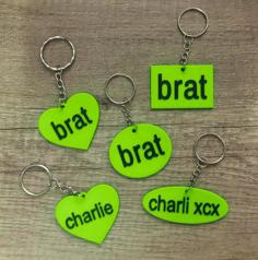 Brat Keychain – Charlie Xcx Merch 3D Printer Model