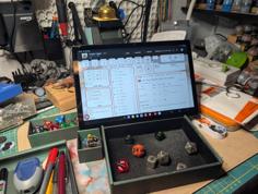 Dice Tray With Tablet Stand V3 3D Printer Model