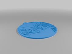 2D Alien Vs Predator Medallion 3D Printer Model