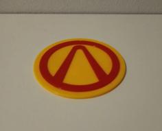 Drink Coaster – Borderlands Vault Symbol 3D Printer Model