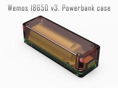 Wemos 18650 V3. Powerbank Case 3D Printer Model