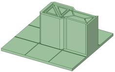 CQC Wargames Table – End Wall 3D Printer Model