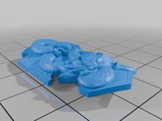 Snake Lotus Relic Shield 3D Printer Model