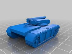 Vedette Battle Tank 3D Printer Model