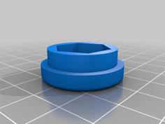 DeLorean Seatbelt Receptacle Bolt Cap 3D Printer Model