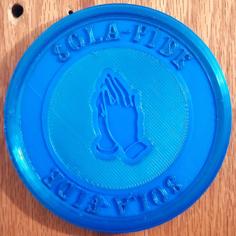 Sola Fide Plaque 3D Printer Model