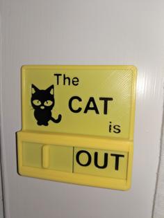 Cat In/Out Board 3D Printer Model