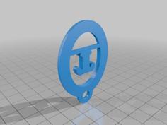 Monogram Keychain With Initials (A-Z) 3D Printer Model