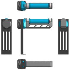 Filament Spool Holder With 65mm, 75mm, 80mm, 90mm, 100mm Width. 3D Printer Model